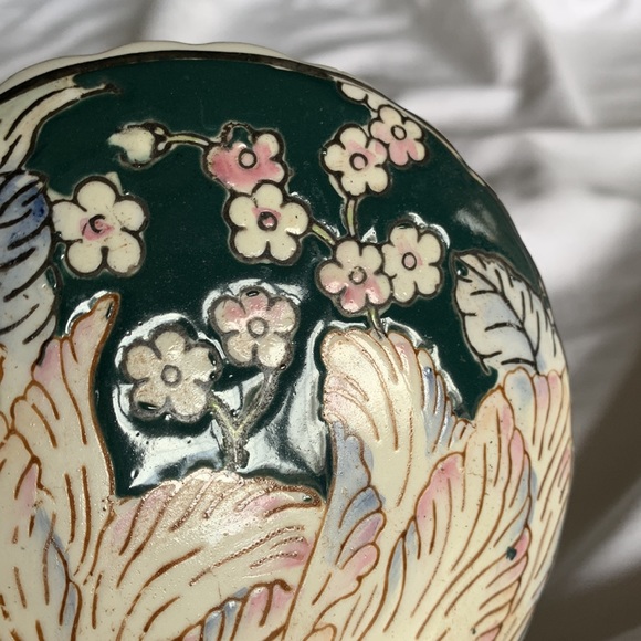 Vintage Floral Chinoiserie Trinket Box - Picture 11 of 15